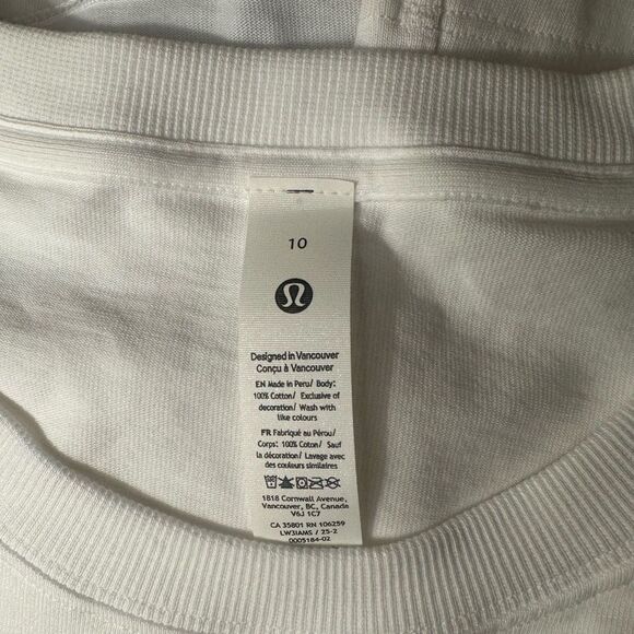 NWT 10 Lululemon Relaxed-Fit Cotton Jersey T-Shirt Hawaii City Big Island Logo - Picture 6 of 6
